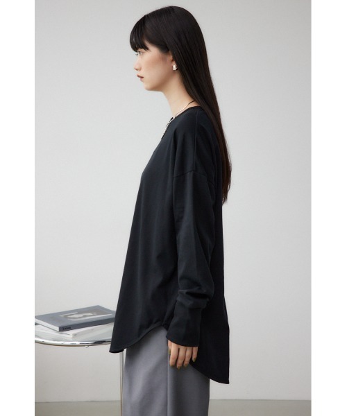 AZUL by moussy（アズールバイマウジー）の「アソートデザインレイヤードトップス（Tシャツ/カットソー・レディース・オフホワイト/ホワイト系その他2/ブラック/ブラック系その他2・SMALL/MEDIUM）」の11枚目の写真