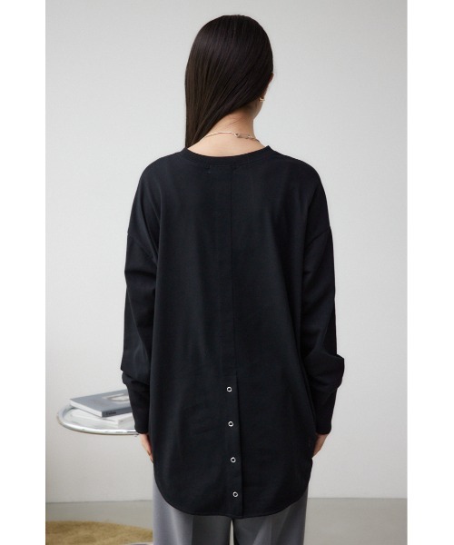 MANOF シースルーレイヤードトップス 黒 マノフ カットソー T