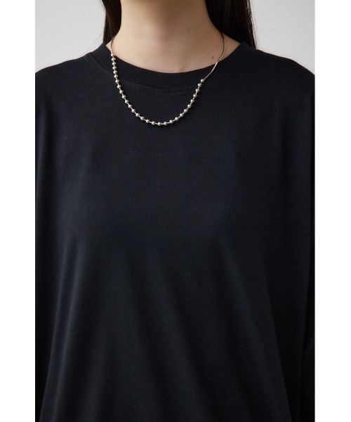 AZUL by moussy（アズールバイマウジー）の「アソートデザインレイヤードトップス（Tシャツ/カットソー・レディース・オフホワイト/ホワイト系その他2/ブラック/ブラック系その他2・SMALL/MEDIUM）」の8枚目の写真