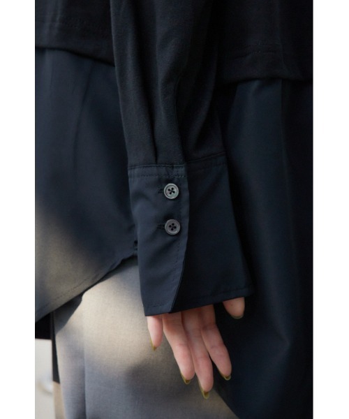 AZUL by moussy（アズールバイマウジー）の「アソートデザインレイヤードトップス（Tシャツ/カットソー・レディース・オフホワイト/ホワイト系その他2/ブラック/ブラック系その他2・SMALL/MEDIUM）」の11枚目の写真