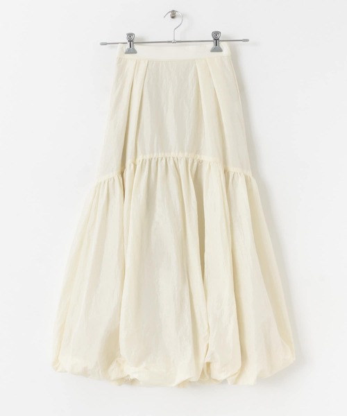 SENSE OF PLACE by URBAN RESEARCH（センスオブプレイスバイアーバンリサーチ）の「バルーンティアードスカート（スカート・レディース・アイボリー/ブラック/パープル・SMALL/MEDIUM）」の19枚目の写真