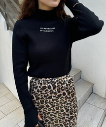 mline | [mline]ロゴ刺繍タートルニット(ニット/セーター)