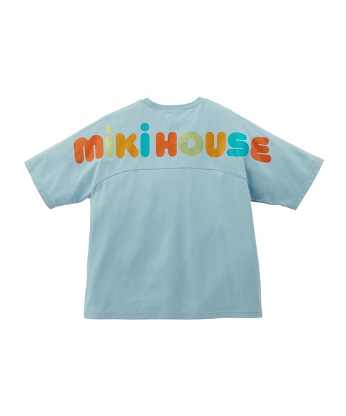 MIKI HOUSE(ミキハウス)の「バックロゴ半袖Tシャツ(大人用)(Tシャツ/カットソー・レディース・ブルー系その他/ホワイト/ブラック・S(155-165cm)/L(175-185cm)/M(165-175cm))」の3枚目の写真