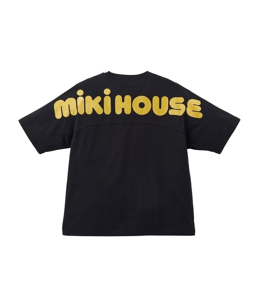 MIKI HOUSE(ミキハウス)の「バックロゴ半袖Tシャツ(大人用)(Tシャツ/カットソー・レディース・ブルー系その他/ホワイト/ブラック・S(155-165cm)/L(175-185cm)/M(165-175cm))」の2枚目の写真