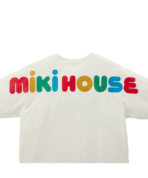 MIKI HOUSE(ミキハウス)の「バックロゴ半袖Tシャツ(大人用)(Tシャツ/カットソー・レディース・ブルー系その他/ホワイト/ブラック・S(155-165cm)/L(175-185cm)/M(165-175cm))」の8枚目の写真