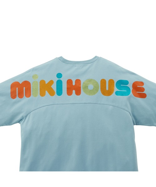 MIKI HOUSE(ミキハウス)の「バックロゴ半袖Tシャツ(大人用)(Tシャツ/カットソー・レディース・ブルー系その他/ホワイト/ブラック・S(155-165cm)/L(175-185cm)/M(165-175cm))」の6枚目の写真