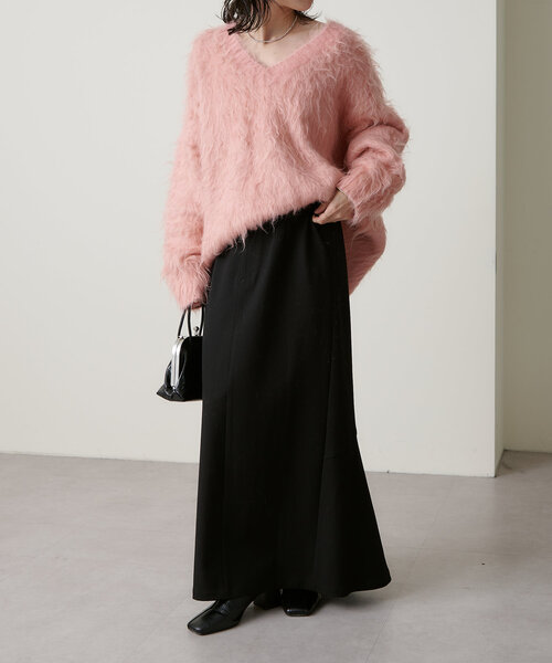 Omekashi(オメカシ)の「バックスリットスカート(スカート・レディース・グレー/ブラック/キャメル・36/38)」の11枚目の写真