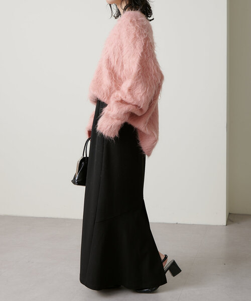 Omekashi(オメカシ)の「バックスリットスカート(スカート・レディース・グレー/ブラック/キャメル・36/38)」の12枚目の写真