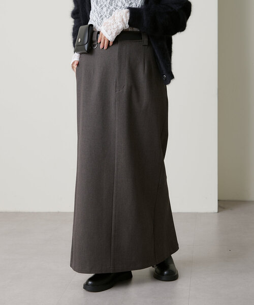 Omekashi(オメカシ)の「バックスリットスカート(スカート・レディース・グレー/ブラック/キャメル・36/38)」の16枚目の写真