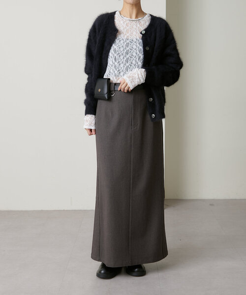 Omekashi(オメカシ)の「バックスリットスカート(スカート・レディース・グレー/ブラック/キャメル・36/38)」の21枚目の写真