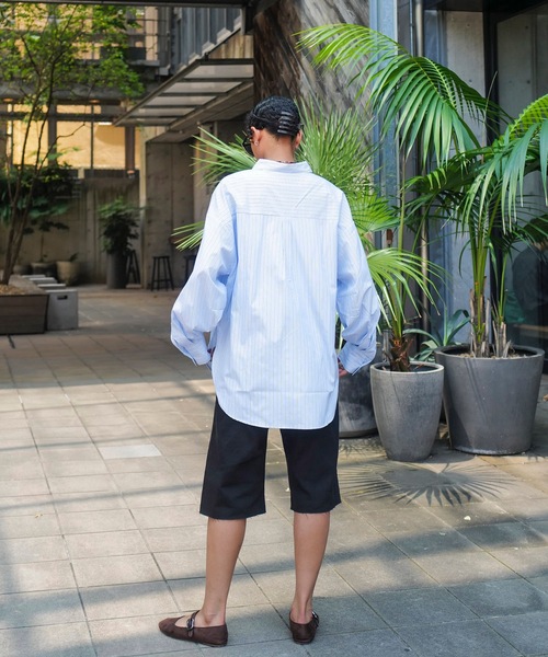 roial（ロイアル）の「LS SHIRT/ROIAL(ロイアル)パステルカラーワイドシルエットシャツ（シャツ/ブラウス・レディース・グリーン/サックスブルー/ライトピンク・SMALL/MEDIUM）」の5枚目の写真