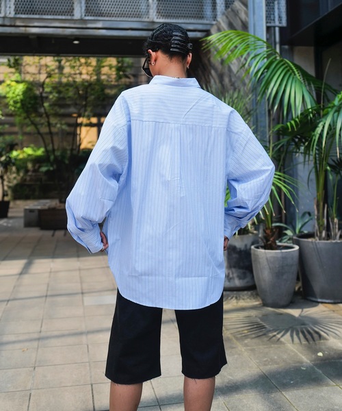 roial（ロイアル）の「LS SHIRT/ROIAL(ロイアル)パステルカラーワイドシルエットシャツ（シャツ/ブラウス・レディース・グリーン/サックスブルー/ライトピンク・SMALL/MEDIUM）」の9枚目の写真