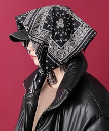 グラフィカルプリントスカーフ / Graphical Print Scarf（バンダナ