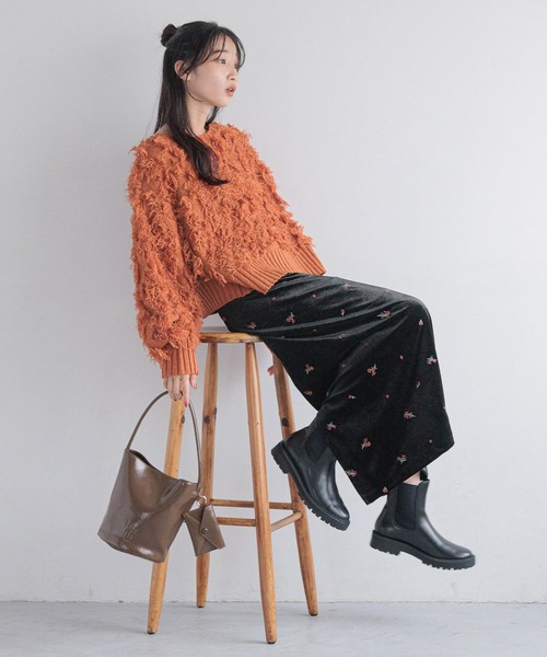 LOWRYS FARM（ローリーズファーム）の「フリンジ2WAYカーディガン