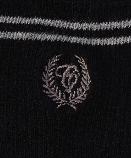 COMME CA ISM(コムサイズム)の「エンブレム刺繍入り リブ風ソックス(ソックス/靴下・キッズ・ブラック/ホワイト・16-18cm/19-21cm/22-24cm)」の9枚目の写真