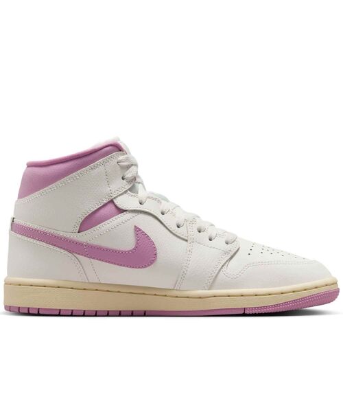 シューズ(女性用) AIR JORDAN AIR JORDAN 1 MID 54724-133 ホワイト/ピンク/ブラック