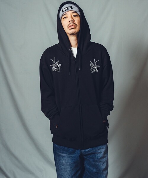 NineMicrophones(ナインマイクロフォンズ)の「ZIP PARKA-lyric-(ベスト・メンズ・グレー/ブラック・MEDIUM/LARGE/X-LARGE/XX-LARGE/SMALL)」の15枚目の写真