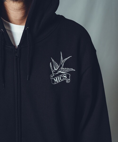 NineMicrophones(ナインマイクロフォンズ)の「ZIP PARKA-lyric-(ベスト・メンズ・グレー/ブラック・MEDIUM/LARGE/X-LARGE/XX-LARGE/SMALL)」の17枚目の写真