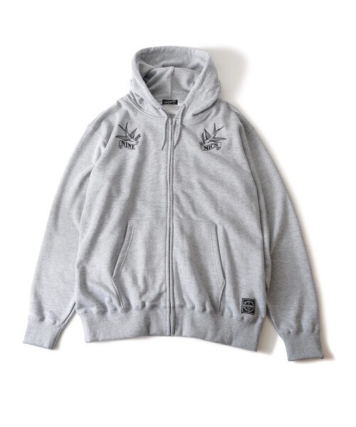 NineMicrophones(ナインマイクロフォンズ)の「ZIP PARKA-lyric-(ベスト・メンズ・グレー/ブラック・MEDIUM/LARGE/X-LARGE/XX-LARGE/SMALL)」の19枚目の写真