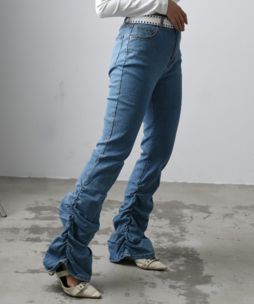 A'GEM/9 × .kom 『.kom/ドットケーオーエム』シャーリングパンツ（デニムパンツ）｜.KOM（ドットコム）