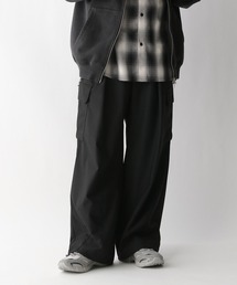 RAGEBLUE | TRストレッチ/バギーカーゴパンツ/ピンストライプワイドパンツ(スラックス)