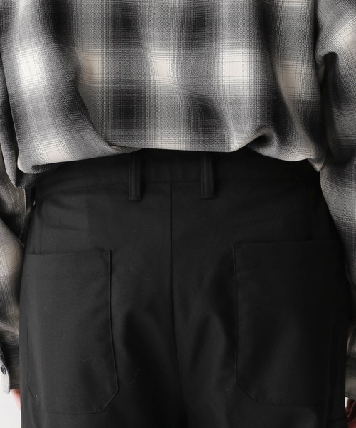 RAGEBLUE（レイジブルー）の「TRストレッチ/バギーカーゴパンツ/ピンストライプワイドパンツ（スラックス・メンズ・ネイビー/ブラック/ブラック系その他・SMALL/MEDIUM/LARGE）」の19枚目の写真