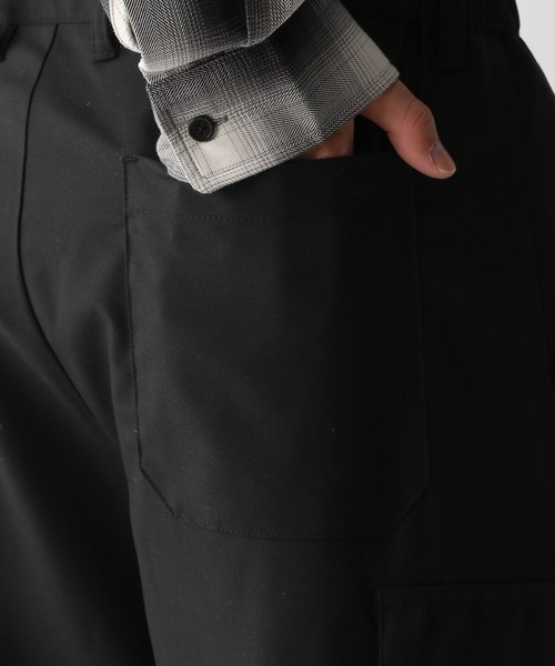 RAGEBLUE（レイジブルー）の「TRストレッチ/バギーカーゴパンツ/ピンストライプワイドパンツ（スラックス・メンズ・ネイビー/ブラック/ブラック系その他・SMALL/MEDIUM/LARGE）」の20枚目の写真