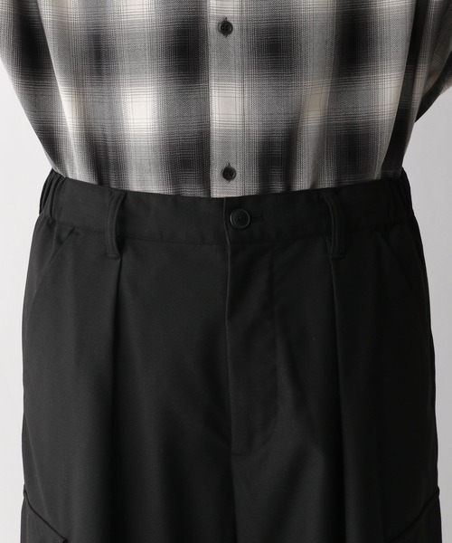 RAGEBLUE（レイジブルー）の「TRストレッチ/バギーカーゴパンツ/ピンストライプワイドパンツ（スラックス・メンズ・ネイビー/ブラック/ブラック系その他・SMALL/MEDIUM/LARGE）」の21枚目の写真