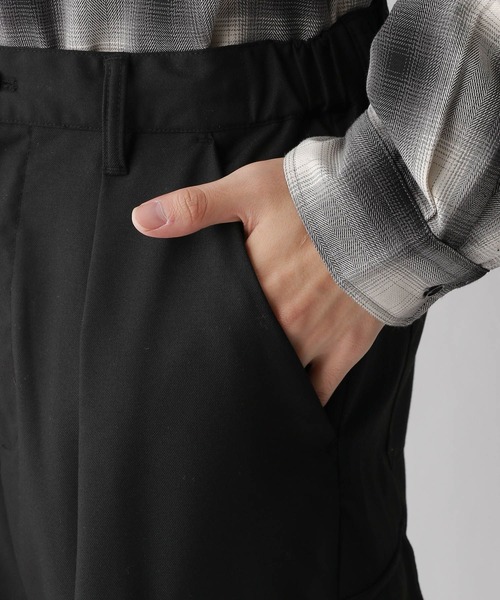 RAGEBLUE（レイジブルー）の「TRストレッチ/バギーカーゴパンツ/ピンストライプワイドパンツ（スラックス・メンズ・ネイビー/ブラック/ブラック系その他・SMALL/MEDIUM/LARGE）」の22枚目の写真