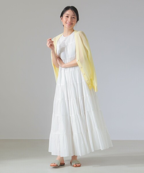 MARIHA（マリハ）の「【別注】MARIHA / ミューズ ソリッド ワンピース（ワンピース・レディース・ホワイト系その他/ブルー系その他・36S/36）」の5枚目の写真