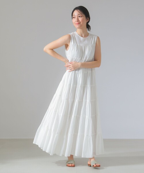 MARIHA（マリハ）の「【別注】MARIHA / ミューズ ソリッド ワンピース（ワンピース・レディース・ホワイト系その他/ブルー系その他・36S/36）」の7枚目の写真