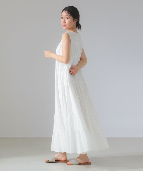 MARIHA（マリハ）の「【別注】MARIHA / ミューズ ソリッド ワンピース（ワンピース・レディース・ホワイト系その他/ブルー系その他・36S/36）」の8枚目の写真