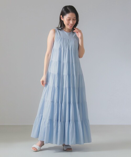 MARIHA（マリハ）の「【別注】MARIHA / ミューズ ソリッド ワンピース（ワンピース・レディース・ホワイト系その他/ブルー系その他・36S/36）」の11枚目の写真