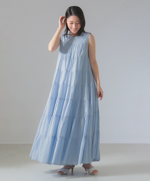 MARIHA（マリハ）の「【別注】MARIHA / ミューズ ソリッド ワンピース（ワンピース・レディース・ホワイト系その他/ブルー系その他・36S/36）」の13枚目の写真
