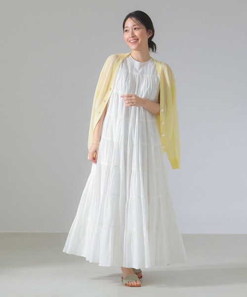 MARIHA（マリハ）の「【別注】MARIHA / ミューズ ソリッド ワンピース（ワンピース・レディース・ホワイト系その他/ブルー系その他・36S/36）」の4枚目の写真