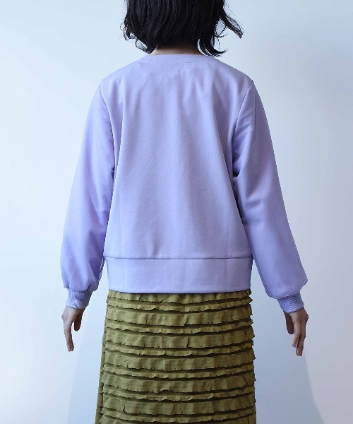 leswel(レスウェル)の「【L~5L 大きいサイズ】シアースリーブクルーネックカーディガン(カーディガン/ボレロ・レディース・クリーム/ラベンダー/チャコールグレー・5L/4L/3L/LL/L)」の20枚目の写真