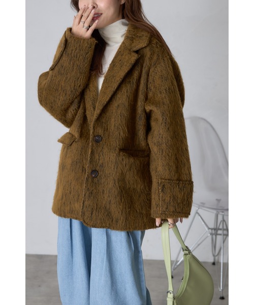 ZOZO限定】シャギービッグテーラードコート（チェスターコート