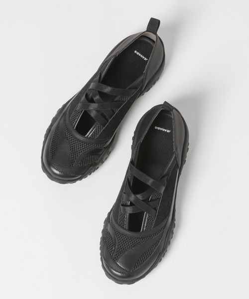 JEANASIS（ジーナシス）の「フラットメッシュスニーカー/286396（スニーカー・レディース・ブラック系その他/ブラック/ホワイト系その他・MEDIUM/LARGE）」の18枚目の写真