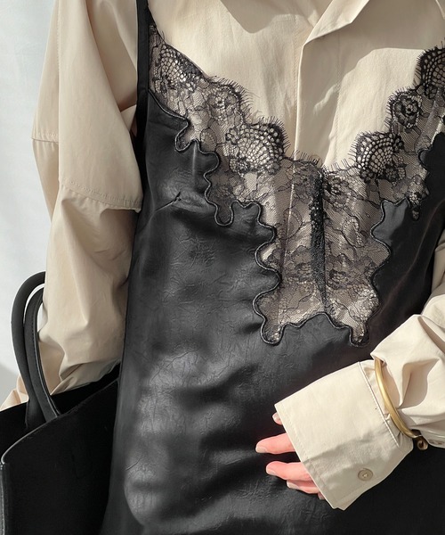 ランジェリー デザインキャミワンピース chw25s017-ファッション