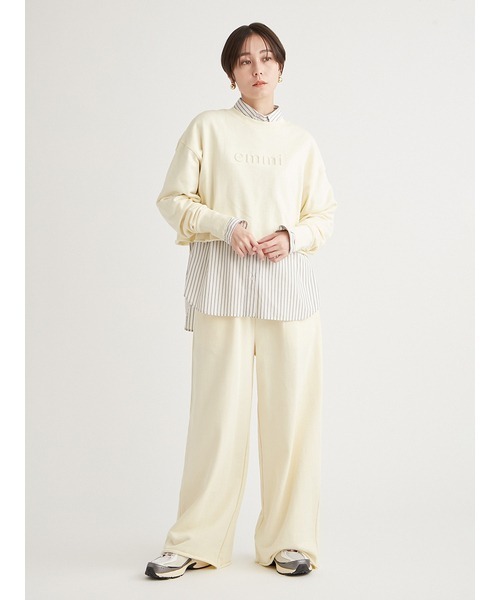 emmi(エミ)の「【10th】eco emmiロゴスウェットパンツ(その他パンツ・レディース・ホワイト/ブルー/イエロー・FREE)」の11枚目の写真