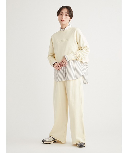 emmi(エミ)の「【10th】eco emmiロゴスウェットパンツ(その他パンツ・レディース・ホワイト/ブルー/イエロー・FREE)」の12枚目の写真