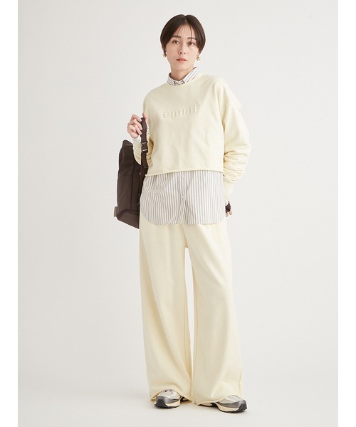 emmi(エミ)の「【10th】eco emmiロゴスウェットパンツ(その他パンツ・レディース・ホワイト/ブルー/イエロー・FREE)」の13枚目の写真