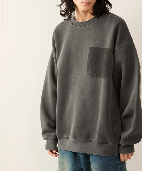 JUNRED（ジュンレッド）の「エアリーピグメントクルーネックプルオーバー（Tシャツ/カットソー・メンズ・チャコールグレー/ブルー系その他4・S/M/L）」の18枚目の写真