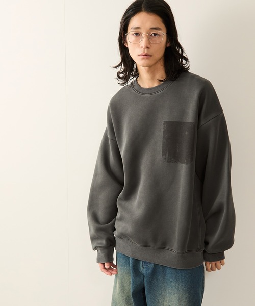 JUNRED（ジュンレッド）の「エアリーピグメントクルーネックプルオーバー（Tシャツ/カットソー・メンズ・チャコールグレー/ブルー系その他4・S/M/L）」の19枚目の写真