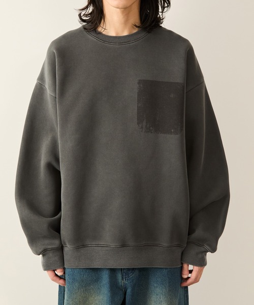 JUNRED（ジュンレッド）の「エアリーピグメントクルーネックプルオーバー（Tシャツ/カットソー・メンズ・チャコールグレー/ブルー系その他4・S/M/L）」の20枚目の写真