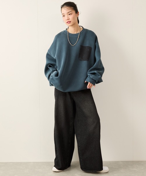 セール】エアリーピグメントクルーネックプルオーバー（Tシャツ