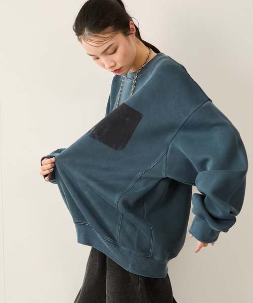 JUNRED（ジュンレッド）の「エアリーピグメントクルーネックプルオーバー（Tシャツ/カットソー・メンズ・チャコールグレー/ブルー系その他4・S/M/L）」の8枚目の写真