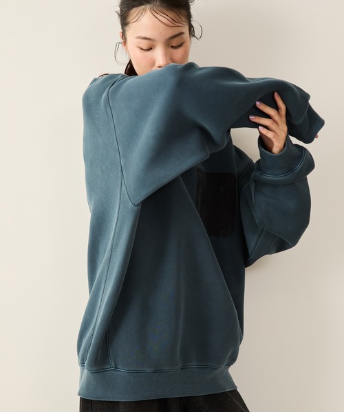 JUNRED（ジュンレッド）の「エアリーピグメントクルーネックプルオーバー（Tシャツ/カットソー・メンズ・チャコールグレー/ブルー系その他4・S/M/L）」の10枚目の写真