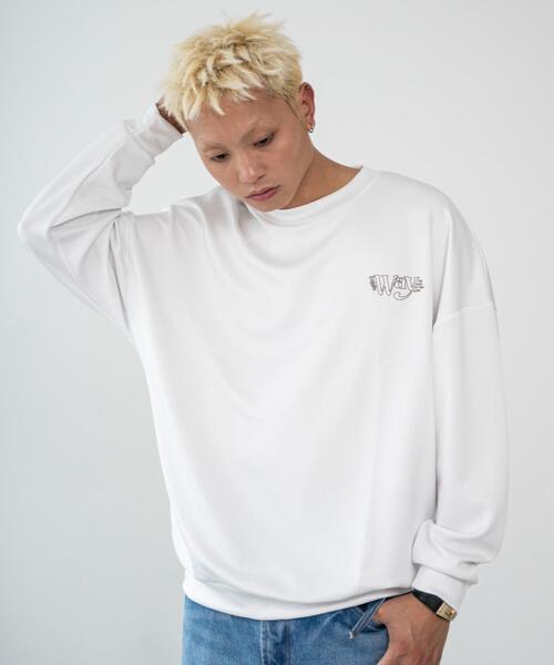 WEGO（ウィゴー）の「WEGO/アウトラインロゴプルオーバー（スウェット・メンズ・ブラック/ホワイト・LARGE）」の15枚目の写真