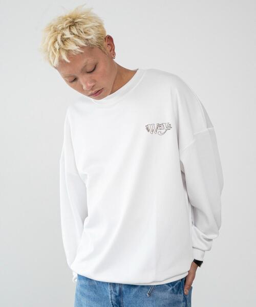 WEGO（ウィゴー）の「WEGO/アウトラインロゴプルオーバー（スウェット・メンズ・ブラック/ホワイト・LARGE）」の16枚目の写真